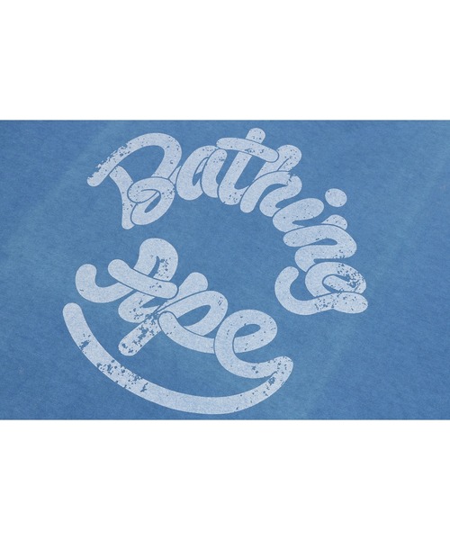A BATHING APE(アベイシングエイプ)の「LOGO INDIGO TEE(Tシャツ/カットソー・メンズ・ライトインディゴブルー/インディゴブルー・LARGE/SMALL/XX-LARGE/X-LARGE/MEDIUM)」の6枚目の写真