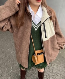 merrylatte | 2way多機能ソフトリバーシブルボアアウター【Primaras】(ブルゾン)