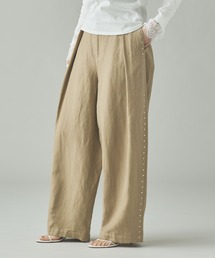 Curensology | Curensology(カレンソロジー)/リネンウールスタッズパンツ(その他パンツ)