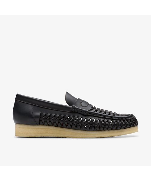 Clarks(クラークス)の「Clarks(クラークス)WB Penny Weave Black Leather(その他シューズ・メンズ・ブラック・65/70/75/80/85/90)」の3枚目の写真