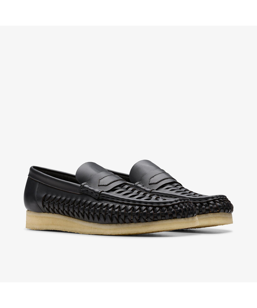 Clarks(クラークス)の「Clarks(クラークス)WB Penny Weave Black Leather(その他シューズ・メンズ・ブラック・65/70/75/80/85/90)」の5枚目の写真