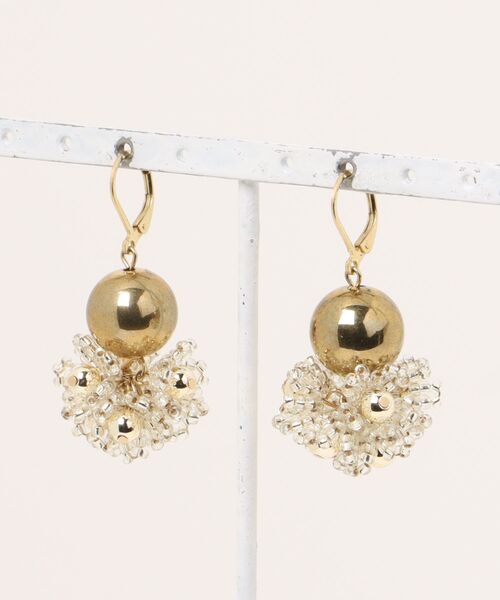 tone（トーン）の「【Tie】dot・ピアス（ピアス（両耳用）・レディース・クリア/ピンク/ブラウン・FREE）」の3枚目の写真