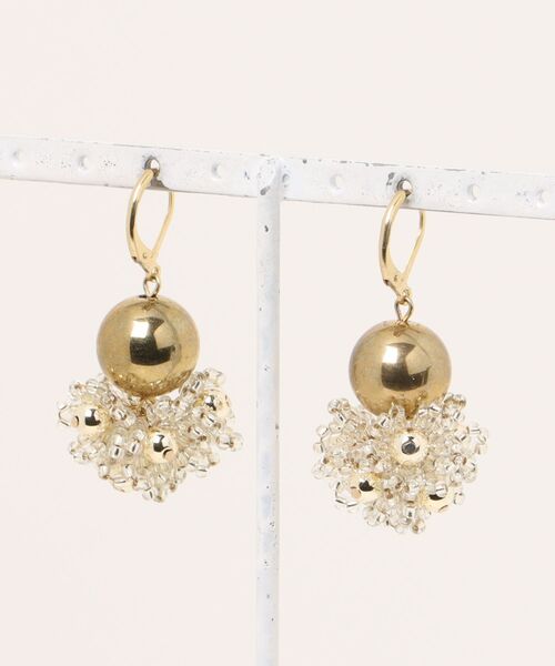 tone（トーン）の「【Tie】dot・ピアス（ピアス（両耳用）・レディース・クリア/ピンク/ブラウン・FREE）」の4枚目の写真