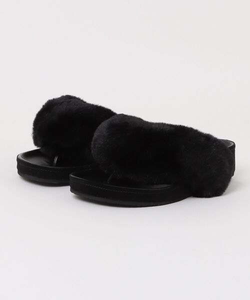 Jeffrey Campbell（ジェフリーキャンベル）の「フェイクファーサンダル（サンダル・レディース・ブラック・36/37/38/39）」の13枚目の写真