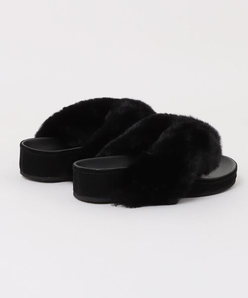 Jeffrey Campbell（ジェフリーキャンベル）の「フェイクファーサンダル（サンダル・レディース・ブラック・36/37/38/39）」の14枚目の写真