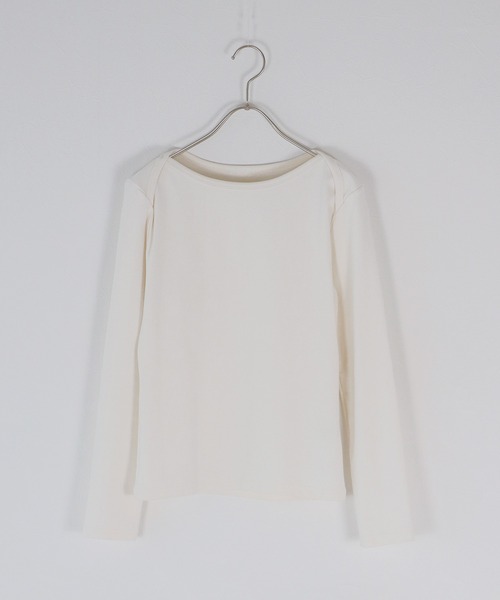 J by blue(ジェイバイブルー)の「ボートネックTシャツ(Tシャツ/カットソー・レディース・アイボリー/グレー/ブラック・MEDIUM)」の18枚目の写真