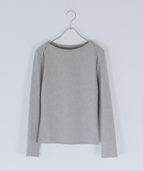 J by blue(ジェイバイブルー)の「ボートネックTシャツ(Tシャツ/カットソー・レディース・アイボリー/グレー/ブラック・MEDIUM)」の19枚目の写真