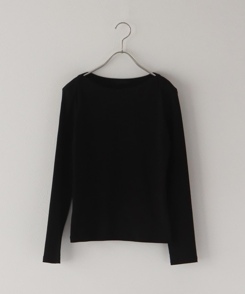 J by blue(ジェイバイブルー)の「ボートネックTシャツ(Tシャツ/カットソー・レディース・アイボリー/グレー/ブラック・MEDIUM)」の20枚目の写真