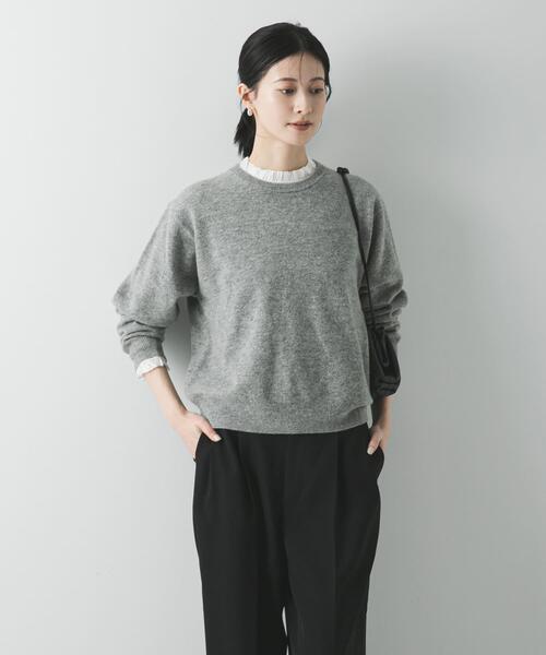 URBAN RESEARCH(アーバンリサーチ)の「フリルデザインシアーカットソー(Tシャツ/カットソー・レディース・ブラック/オフホワイト・FREE)」の4枚目の写真