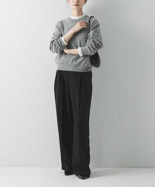 URBAN RESEARCH(アーバンリサーチ)の「フリルデザインシアーカットソー(Tシャツ/カットソー・レディース・ブラック/オフホワイト・FREE)」の5枚目の写真