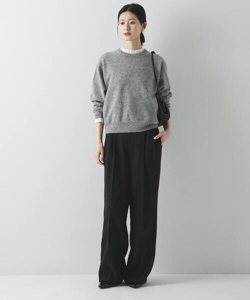 URBAN RESEARCH(アーバンリサーチ)の「フリルデザインシアーカットソー(Tシャツ/カットソー・レディース・ブラック/オフホワイト・FREE)」の6枚目の写真