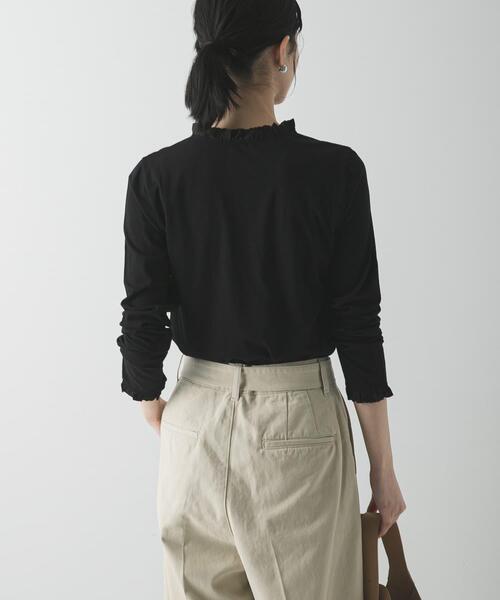 URBAN RESEARCH(アーバンリサーチ)の「フリルデザインシアーカットソー(Tシャツ/カットソー・レディース・ブラック/オフホワイト・FREE)」の17枚目の写真