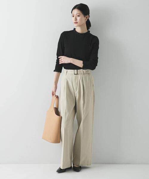 URBAN RESEARCH(アーバンリサーチ)の「フリルデザインシアーカットソー(Tシャツ/カットソー・レディース・ブラック/オフホワイト・FREE)」の19枚目の写真