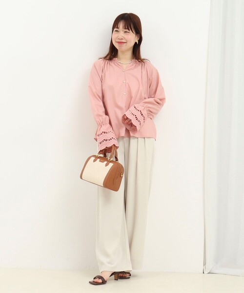 袖レース前後2WAYブラウス（シャツ/ブラウス）｜NOLLEY'S（ノーリーズ