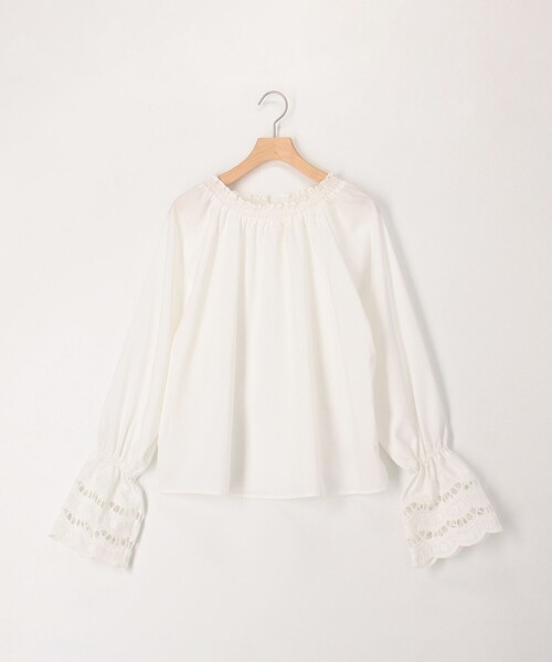 NOLLEY’S（ノーリーズ）の「袖レース前後2WAYブラウス（シャツ/ブラウス・レディース・オフホワイト/イエロー/ピンク・38）」の14枚目の写真