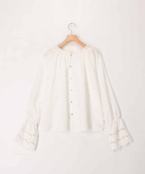 NOLLEY’S（ノーリーズ）の「袖レース前後2WAYブラウス（シャツ/ブラウス・レディース・オフホワイト/イエロー/ピンク・38）」の13枚目の写真