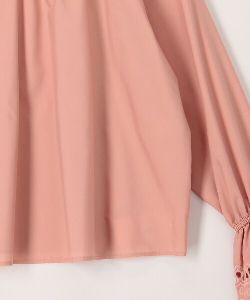 NOLLEY’S（ノーリーズ）の「袖レース前後2WAYブラウス（シャツ/ブラウス・レディース・オフホワイト/イエロー/ピンク・38）」の8枚目の写真