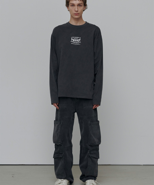 ANYTIME LOREAK(エニタイムロレーク)の「ROSE DYEING LONG SLEEVE-CHARCOAL(Tシャツ/カットソー・レディース・その他・LARGE/MEDIUM)」の3枚目の写真