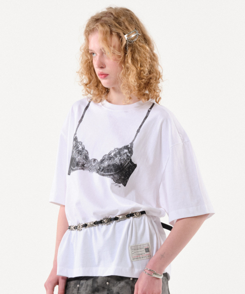 FOR THE WEATHER(フォーザウェザー)の「ランジェリーグラフィックTシャツ(ホワイト)(Tシャツ/カットソー・レディース・その他・FREE)」の2枚目の写真