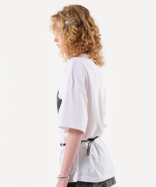 FOR THE WEATHER(フォーザウェザー)の「ランジェリーグラフィックTシャツ(ホワイト)(Tシャツ/カットソー・レディース・その他・FREE)」の3枚目の写真