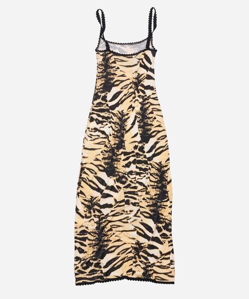 Stockholm Surfboard Club(ストックホルムサーフボードクラブ)の「Stockholm Surfboard Club/ストックホルムサーフボードクラブ ワンピース Printed Slip Dress(ワンピース・レディース・レオパード・36/38)」の8枚目の写真