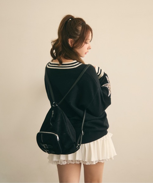 TITTY&CO.（ティティーアンドコー）の「スウェード調3Wayショルダーバッグ（ショルダーバッグ・レディース・ライトグレー/ブラック/カーキ/モカ・FREE）」の17枚目の写真