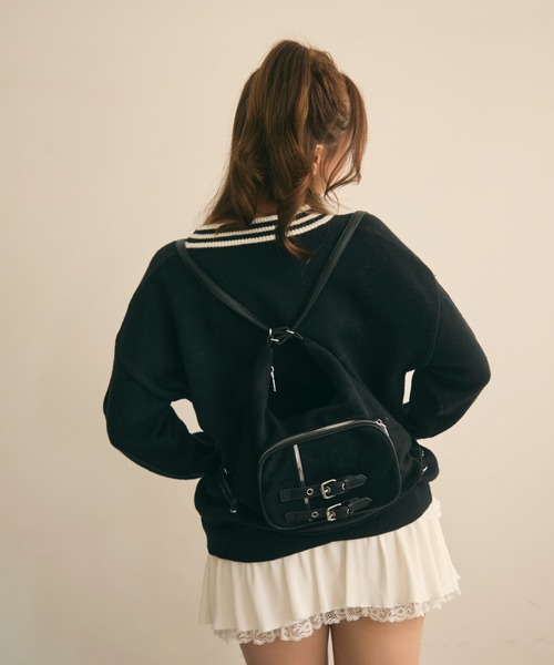 TITTY&CO.（ティティーアンドコー）の「スウェード調3Wayショルダーバッグ（ショルダーバッグ・レディース・ライトグレー/ブラック/カーキ/モカ・FREE）」の8枚目の写真