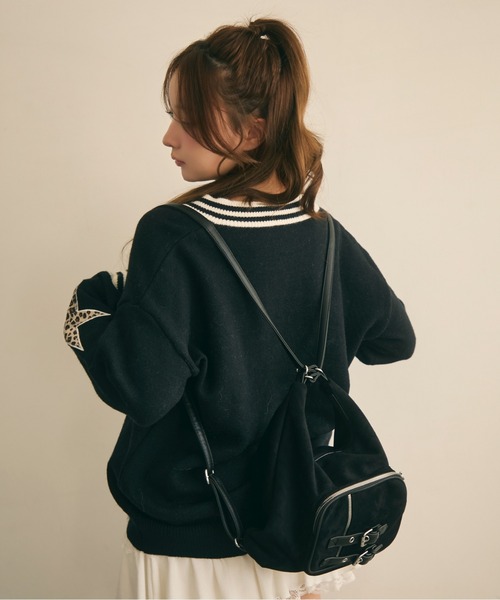 TITTY&CO.（ティティーアンドコー）の「スウェード調3Wayショルダーバッグ（ショルダーバッグ・レディース・ライトグレー/ブラック/カーキ/モカ・FREE）」の9枚目の写真