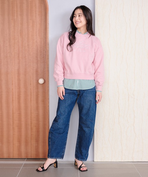 Levi's(リーバイス)の「Levi's/リーバイス ヴィンテージ ボックス スウェットシャツ(スウェット・レディース・ピンク・XS/S/M)」の14枚目の写真