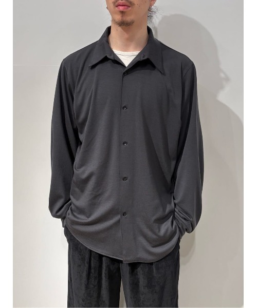 COLUMN(コラム)の「COLUMN / ウールプレーティング シャツ<THE COLUMN>(シャツ/ブラウス・メンズ・ネイビー/チャコールグレー・LARGE/MEDIUM)」の9枚目の写真