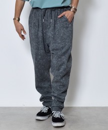 DOUBLE STEAL（ダブルスティール）の「DS柄プリント裏毛イージースウェットタックテーパードパンツ（スウェットパンツ）」