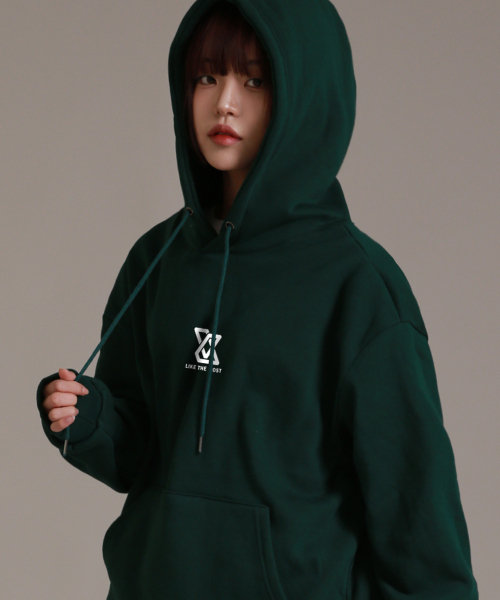 LIKE THE MOST（ライクザモースト）の「シグニチャーモストフードパーカーグリーン（パーカー・レディース・グリーン・S/L/XL）」の3枚目の写真