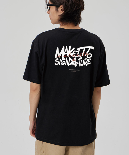 MAKEITTO（メイキット）の「[GRAFFITI3 LOGO]CREW NECK TEE_BLACK（Tシャツ/カットソー・メンズ・その他・M/L/XL/XXL）」の4枚目の写真