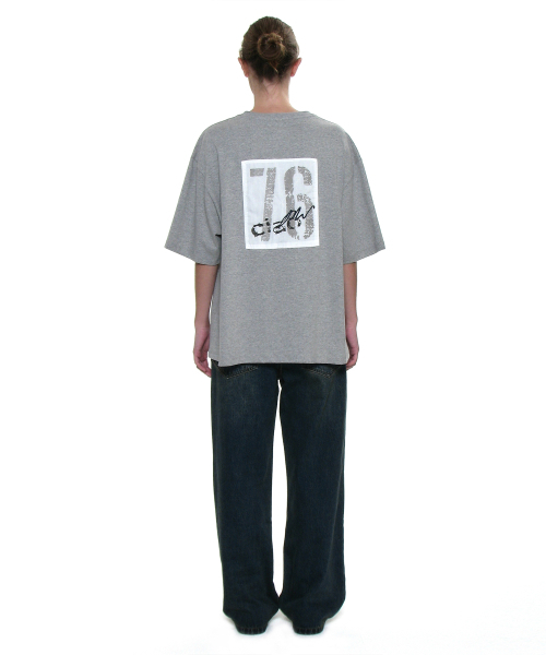 PARTIMENTO WOMEN(パルティメントウィメン)の「チャオベラ76パッチショートスリーブT_メランジ(Tシャツ/カットソー・レディース・その他・ONE SIZE)」の4枚目の写真