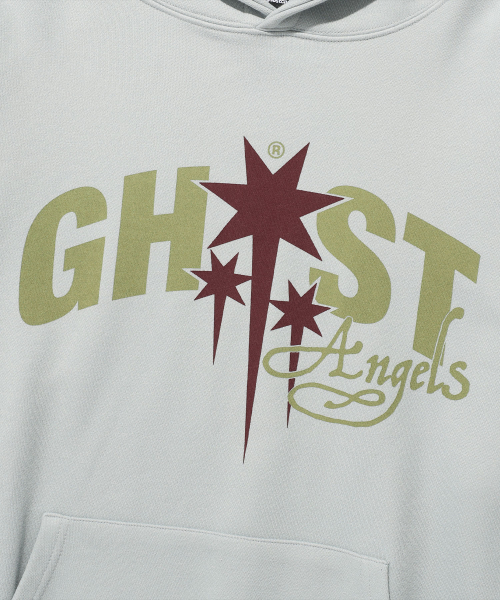 NICE GHOST CLUB（ナイスゴーストクラブ）の「GHOST ANGELS HOODIE_GREY(NG2FSUM406A)（パーカー・レディース・グレー・L/S）」の4枚目の写真