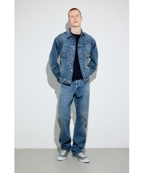 AZUL by moussy(アズールバイマウジー)の「AZUL DENIM ルーズストレート(デニムパンツ・メンズ・ブラック/ブルー/ワンウォッシュ・34inch/32inch/30inch/28inch)」の17枚目の写真