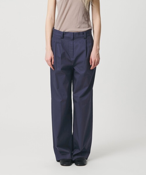 ATTISESSION（アティセッション）の「＜ATTISESSION＞ベルト 2タック ストレート パンツ 3（その他パンツ・レディース・ネイビー/ホワイト・38/36）」の21枚目の写真