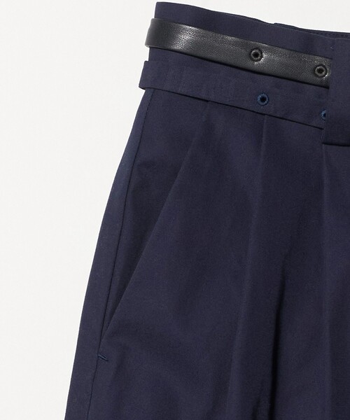 ATTISESSION（アティセッション）の「＜ATTISESSION＞ベルト 2タック ストレート パンツ 3（その他パンツ・レディース・ネイビー/ホワイト・38/36）」の16枚目の写真