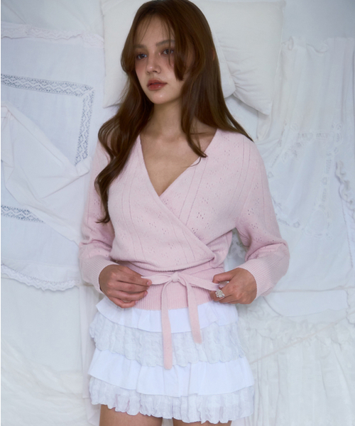 ROSEFRANTZ（ロゼフランツ）の「Muse Wrap Rib Knit [Pink]（ニット/セーター・レディース・その他・ONE SIZE）」の10枚目の写真