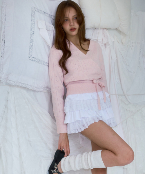 ROSEFRANTZ（ロゼフランツ）の「Muse Wrap Rib Knit [Pink]（ニット/セーター・レディース・その他・ONE SIZE）」の12枚目の写真