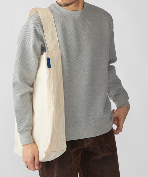 SHIPS(シップス)の「SHIPS: 膨れジャカード ロングスリーブ(Tシャツ/カットソー・メンズ・グレー/ホワイト/ダークグレー/ネイビー・SMALL/MEDIUM/LARGE/X-LARGE)」の3枚目の写真