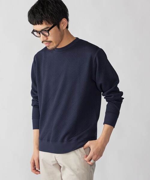 SHIPS(シップス)の「SHIPS: 膨れジャカード ロングスリーブ(Tシャツ/カットソー・メンズ・グレー/ホワイト/ダークグレー/ネイビー・SMALL/MEDIUM/LARGE/X-LARGE)」の12枚目の写真