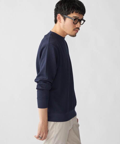 SHIPS(シップス)の「SHIPS: 膨れジャカード ロングスリーブ(Tシャツ/カットソー・メンズ・グレー/ホワイト/ダークグレー/ネイビー・SMALL/MEDIUM/LARGE/X-LARGE)」の15枚目の写真
