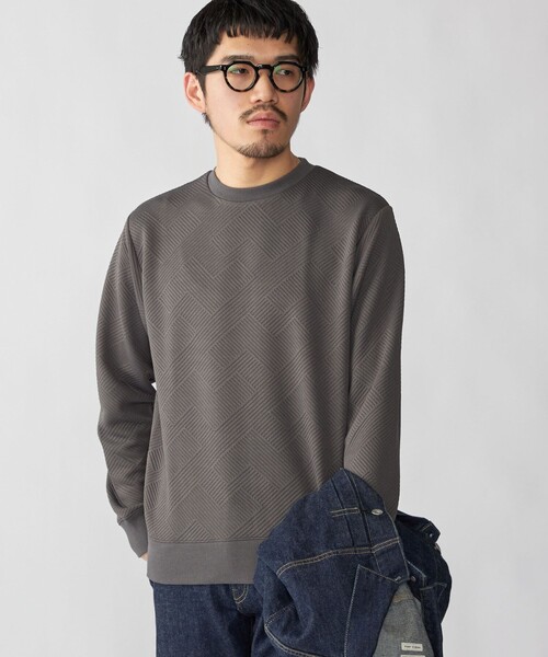 SHIPS(シップス)の「SHIPS: 膨れジャカード ロングスリーブ(Tシャツ/カットソー・メンズ・グレー/ホワイト/ダークグレー/ネイビー・SMALL/MEDIUM/LARGE/X-LARGE)」の19枚目の写真