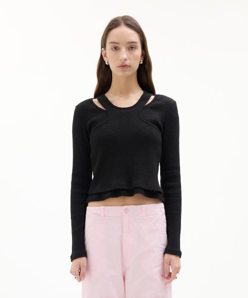 LARTIGENT（ラーティゼン）の「LK DOUBLE ROUND T-SHIRT(BLACK)（Tシャツ/カットソー・レディース・その他・FREE）」の4枚目の写真