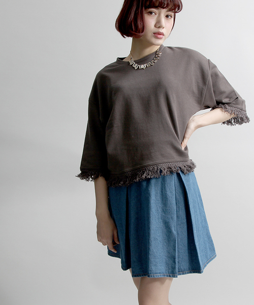 WEGO(ウィゴー)の「WEGO/タックフレアスカート(スカート・レディース・ホワイト/インディゴブルー/その他1/ブラック/ブルー系その他/ライトインディゴブルー/ライトパープル/その他2/ブルー系その他2/ブルー系その他3・FREE)」の5枚目の写真