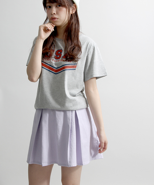 WEGO(ウィゴー)の「WEGO/タックフレアスカート(スカート・レディース・ホワイト/インディゴブルー/その他1/ブラック/ブルー系その他/ライトインディゴブルー/ライトパープル/その他2/ブルー系その他2/ブルー系その他3・FREE)」の9枚目の写真