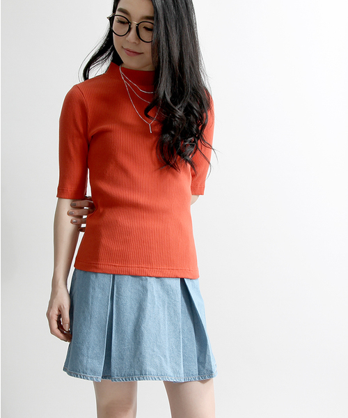 WEGO(ウィゴー)の「WEGO/タックフレアスカート(スカート・レディース・ホワイト/インディゴブルー/その他1/ブラック/ブルー系その他/ライトインディゴブルー/ライトパープル/その他2/ブルー系その他2/ブルー系その他3・FREE)」の8枚目の写真