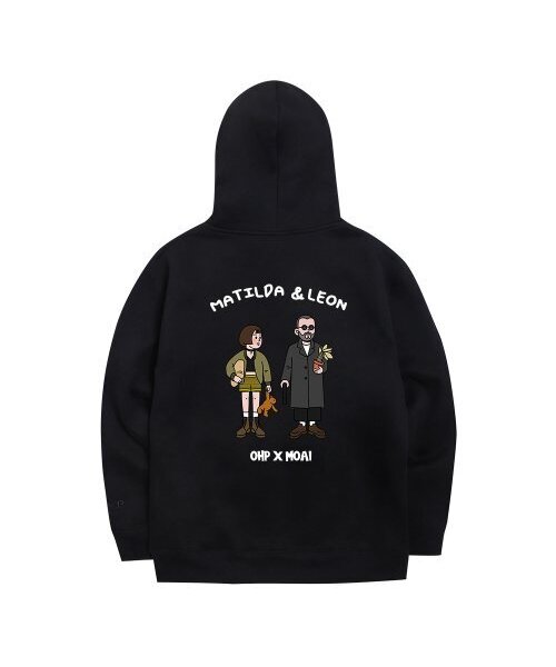 OHP(ワンハンドレッドパーセント)の「OHP x MOAI bアセシンとガール起毛フード(パーカー・メンズ・その他・2XL/L/M/XL)」の1枚目の写真