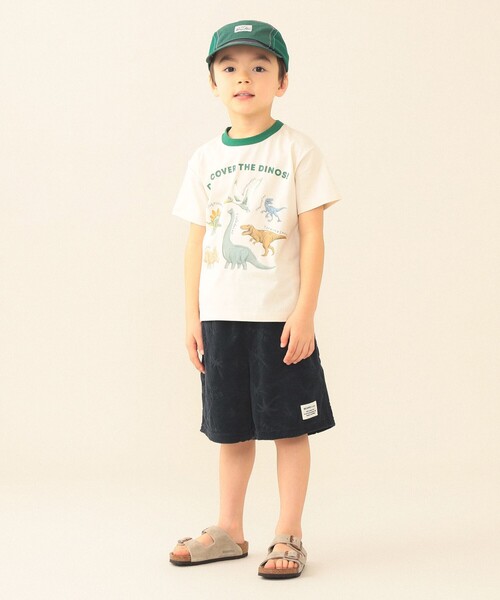 BEAMS mini（ビームスミニ）の「ダイナソー Tシャツ 2026SS（90～130cm）（Tシャツ/カットソー・キッズ・ホワイト系その他5/チャコールグレー/ミント・120/130/110/90/100）」の22枚目の写真